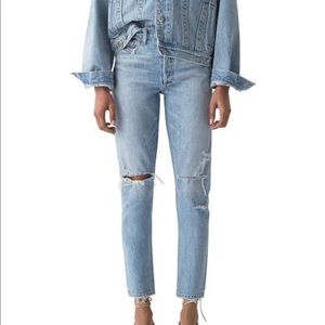 Agolde Jamie Straight Leg Jean in Shakedown Sz 27